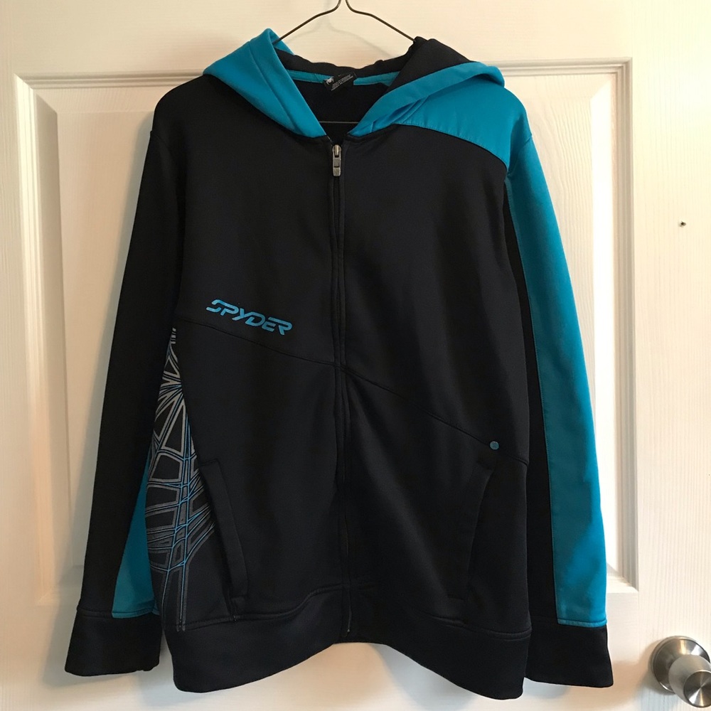 Youth large Spyder zip hoodie